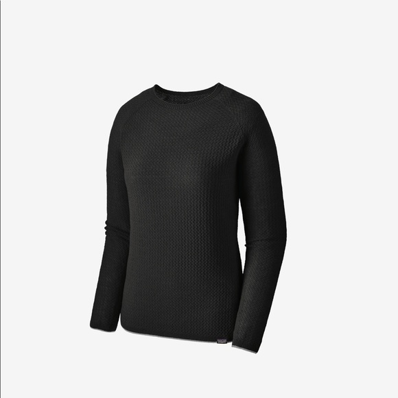 Women’s capilene Air crew black wool baselayer - Picture 2 of 4